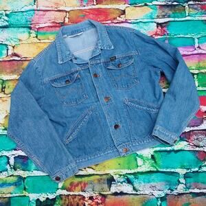 Vintage 70s Wrangler Women's Denim Jacket Cotton made in USA size Small
